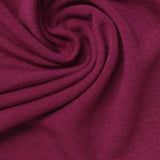 Brushed Polyester Viscose Stretch French Terry Fabric, 231 gsm, 158 cm — Purple — photo 2