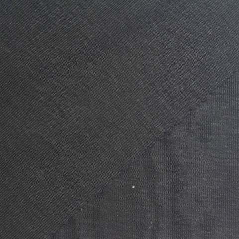 Tencel Lyocell Polyester Blend Rib Knit Fabric, 150 gsm, 150 cm — Grey