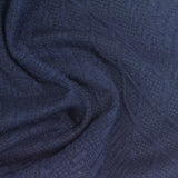 Navy Tone-on-Tone Chevron Interlock Knit, Polyester — photo 2
