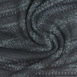 Light Grey Horizontal-Stripe Jersey Knit, Polyester — photo 2