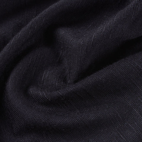 Navy Marl Jersey Knit, Poly-Viscose, 125 gsm