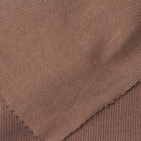 Cotton Stretch Rib Knit Fabric, 379 gsm, 135 cm — Brown — photo 2