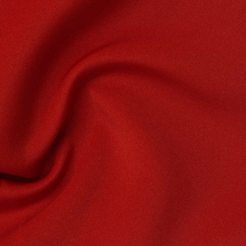 Polyester Stretch Scuba Knit Fabric, 180 gsm, 180 cm — Red