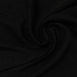 Polyester Viscose Stretch Chunky Knit Fabric, 240 gsm, 160 cm — Black — photo 2