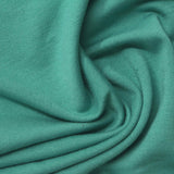 Polyester Viscose Stretch French Terry Fabric, 230 gsm, 160 cm — Green — photo 2