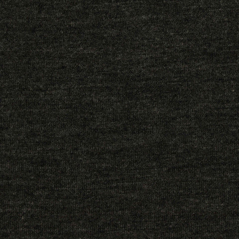 Heather Viscose Stretch Jersey Knit Fabric, 187 gsm, 180 cm — Black
