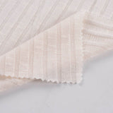 Polyester Viscose Stretch Rib Knit Fabric, 205 gsm — Grey — photo 2