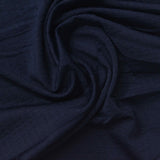 Navy Textured Waffle Knit, Polyester — photo 2