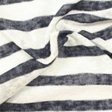 Dark Grey Stripe Chunky Knit, Polyester — photo 2