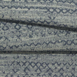 Jacquard Polyester Cotton Scuba Knit Fabric, 190 gsm, 150 cm — Blue — photo 2
