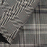 Black Plaid Knit, Polyester — photo 2