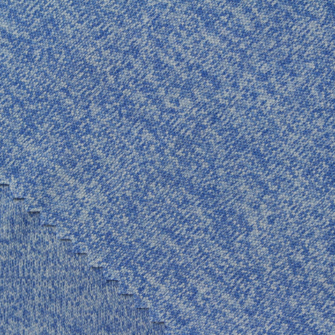 Blue Marl Jersey Knit, Polyester, 150 gsm, 155 cm