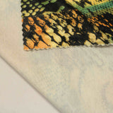 Orange Bold-Animal Print Knit, Polyester — photo 2