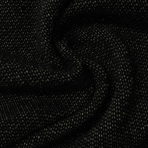 Black Marl French Terry, 310 gsm