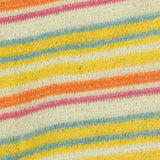 Yellow Horizontal-Stripe Chunky Knit, Cotton-Poly — photo 2