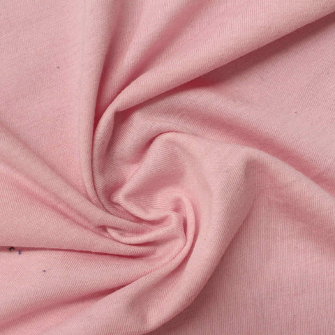 Polyester Cotton Jersey Knit Fabric, 139 gsm, 162 cm — Pink