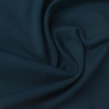 Brushed Polyester Stretch Interlock Knit Fabric, 260 gsm, 130 cm — Navy — photo 2