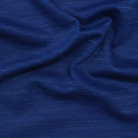 Blue Marl Interlock Knit, 208 gsm