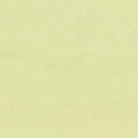 Tencel Lyocell Acetate Stretch Rib Knit Fabric, 210 gsm, 155 cm — Yellow