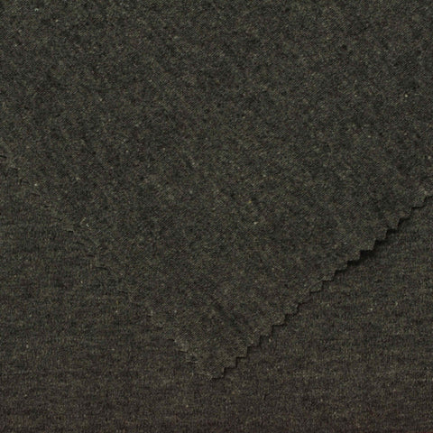 Dark Grey Marl Interlock Knit, Cotton