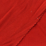 Cotton Polyester Stretch Rib Knit Fabric, 215 gsm — Red — photo 2