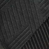 Dark Grey Geometric-Line Interlock Knit, Poly-Cotton — photo 2