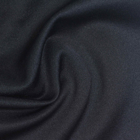 Viscose Polyester Stretch Scuba Knit Fabric, 280 gsm, 155 cm — Navy