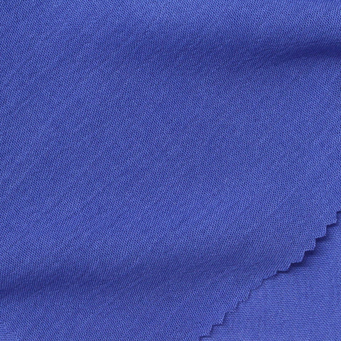 100% Viscose Crepe Fabric, 117 gsm, 150 cm — Blue