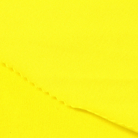 Polyester Stretch Linen-Look Fabric, 200 gsm, 165 cm — Yellow