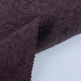 Dark Purple Tone-on-Tone Floral Jacquard, Cotton-Poly — photo 2