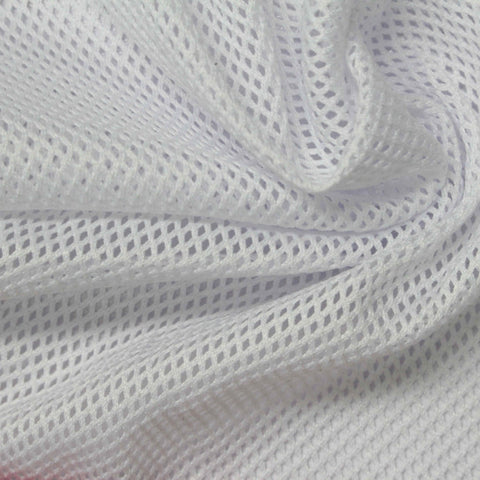 100% Polyester Warp Knit Fabric, 111 gsm, 160 cm — White