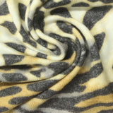 Charcoal Leopard Jersey Knit, Viscose-Poly — photo 2