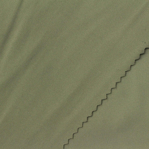 Brushed Polyester Stretch Sateen Fabric, 220 gsm, 168 cm — Green