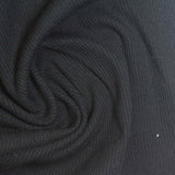 Cotton Stretch Rib Knit Fabric, 260 gsm, 105 cm — Grey — photo 2