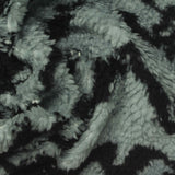 Black Animal Print Minky, Polyester — photo 2