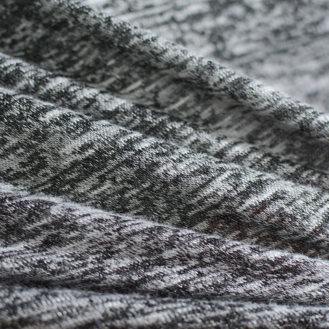 Heather Grey Marl Knit, Viscose-Poly, 130 gsm