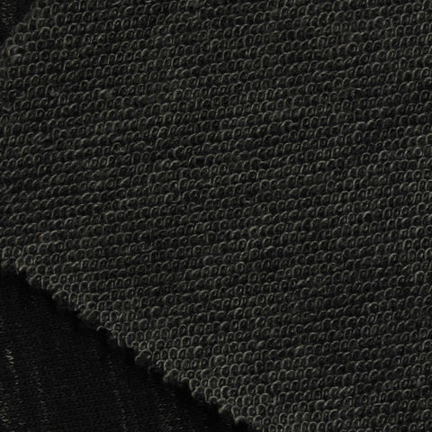 Dark Grey Marl French Terry, Cotton-Poly, 281 gsm