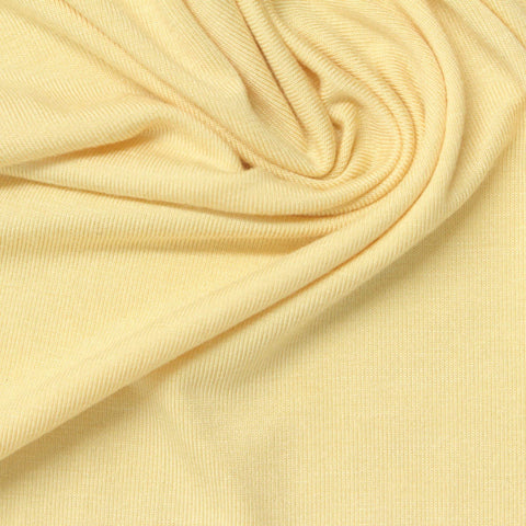 Polyester Stretch Knit Fabric, 200 gsm, 160 cm — Yellow