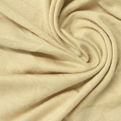Viscose Stretch Jersey Knit Fabric, 216 gsm, 160 cm — Beige