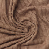 100% Viscose Rib Knit Fabric, 135 gsm, 154 cm — Brown — photo 2