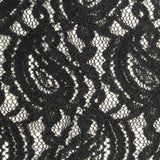 Black Openwork Lace, Nylon — photo 2