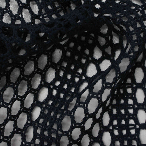Navy Openwork Jacquard