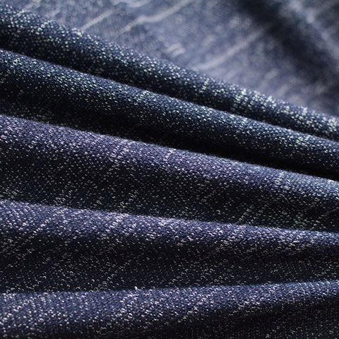 Navy Marl French Terry, Viscose-Cotton
