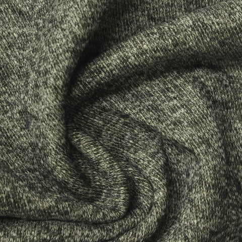 Light Grey Marl French Terry, Cotton-Poly, 220 gsm
