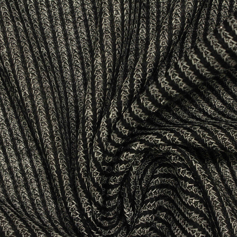 Polyester Metallic Waffle Knit Fabric, 150 gsm, 160 cm — Khaki