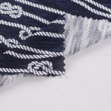 Printed Slub 100% Viscose Jersey Knit Fabric, 145 gsm — Navy — photo 2