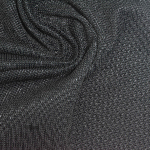Cotton Polyester Waffle Knit Fabric, 205 gsm, 205 cm — Grey
