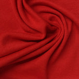 Polyester Cotton Blend Rib Knit Fabric, 205 gsm, 183 cm — Red — photo 2