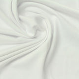 Polyester Stretch Milk Silk Knit Fabric, 153 gsm, 166 cm — White — photo 2