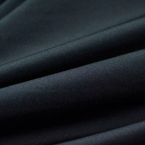 Polyester Stretch Warp Knit Fabric, 221 gsm, 160 cm — Black